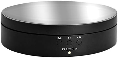 Alta potencia eléctrica giratoria joyería soporte de exhibición de la base organizador de la joyería de la placa giratoria joyería embalaje caja de