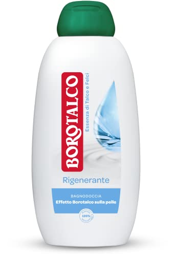 Immagine prodotto: Borotalco Bagnodoccia Rigenerante Essenza di Talco e Felci, Bagnoschiuma Corpo, Formula Rigenerante, Rituale Quotidiano, Effetto Borotalco sulla Pelle, Dermatologicamente Testato, Flacone da 600 ml