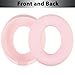 Adhiper Sweat Ear Covers for Beats Studio Pro Headphones, Silicone Headphone Case Covers for Beats Studio Pro Accessories, Washable & Sweat Proof Ear Pads Cover - Pink