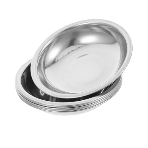 Mikinona Metal Tea Coaster Dish Insulation Pad Stainless Steel Teabag Tray Tea Cup Accessories Set of 6