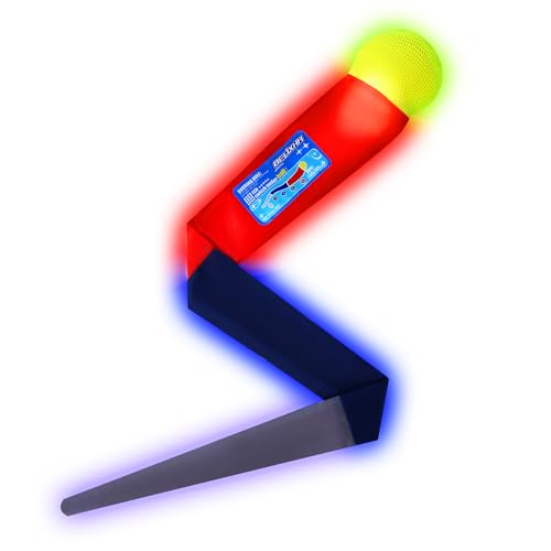 Belixha LED Schweifball Kinder Spielzeug – USB-C Ladebares Wurf- und Fangspiel mit 10 Leuchtmodi & weichem Schaumstoff – Outdoor Spaß für Kinder, Erwachsene & Familien im Garten, Strand oder Camping