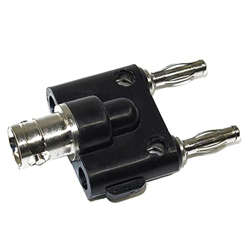 Image of Adapter BNC Female Jack to Two Dual 4mm Banana Binding Male Connector