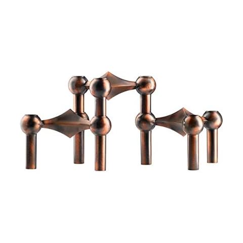 Stoff Nagel Fabric Nail Candle Holder, Metal, Multi-Colour, 6.5 x 10.2 cm Cover