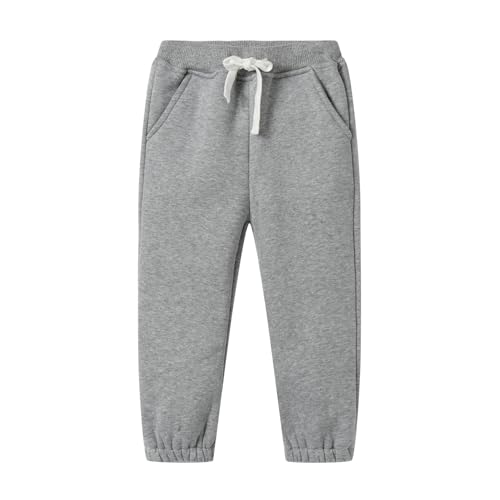 Mud Kingdom Girls Boys Drawstring Sweatpants Solid Colors Elastic Waist Slant Pockets 2-10 Years