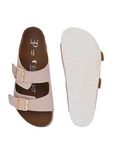 Image of EL PASO Leather Fashion Sandals Casual Platform Heels Wedges Cork Sole Sandal for Women & Girls