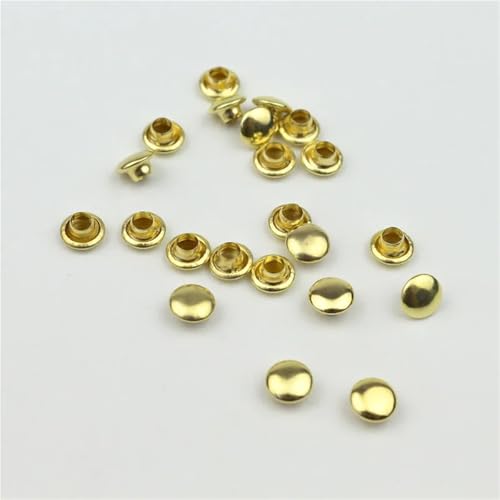 Remaches de cristal metálico para artesanía cuero ropa manualidades 200 juegos 8mm 5