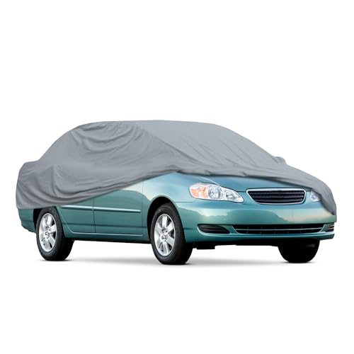 Image of MotorTrend Custom Fit Car Cover for Toyota Corolla 2000-2018, All-Weather Protection for Cars Trucks & SUVs, UV Resistant Waterproof Scratch-Resistant, Vehicle Cover for Outdoor & Indoor