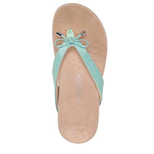 Image of Vionic Women's Rest Bella Toe Post Sandal- Supportive Ladies Orthotic Sandals that include Three Zone Comfort with Arch Support- Flip Flop for Ladies, Medium and Wide Width Size 5-12