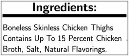 Tyson Boneless Skinless Chicken Thighs, 2.5 Pound -- 12 Per Case. #TOP2