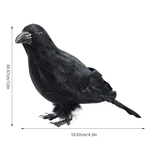Modèle animal simulé corbeau pour terrifier une maison hantée - 7