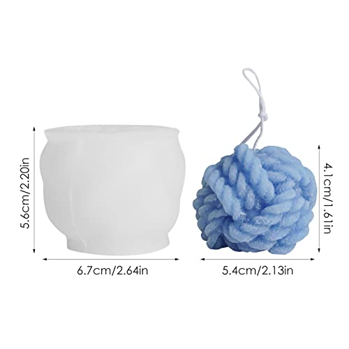 Moldes para Velas de Silicone,Moldes de silicone em forma de bola de fio para fabricação de velas -