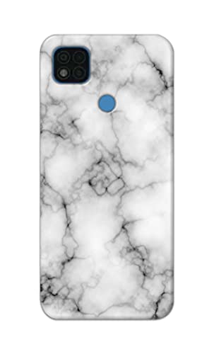 Image of Light White Marble Texture Natural Pattern Hard Back Case Cover for Poco C31, Redmi 9C, Redmi 9 Activ, Redmi 9 Back Cover -(J5) VNS2230