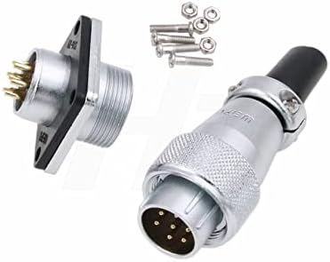 HangTon WS16 7 Pin 5A Power Connector Heavy Duty Industrial Aviation Circular Metal Solar Automotive Outdoor Application