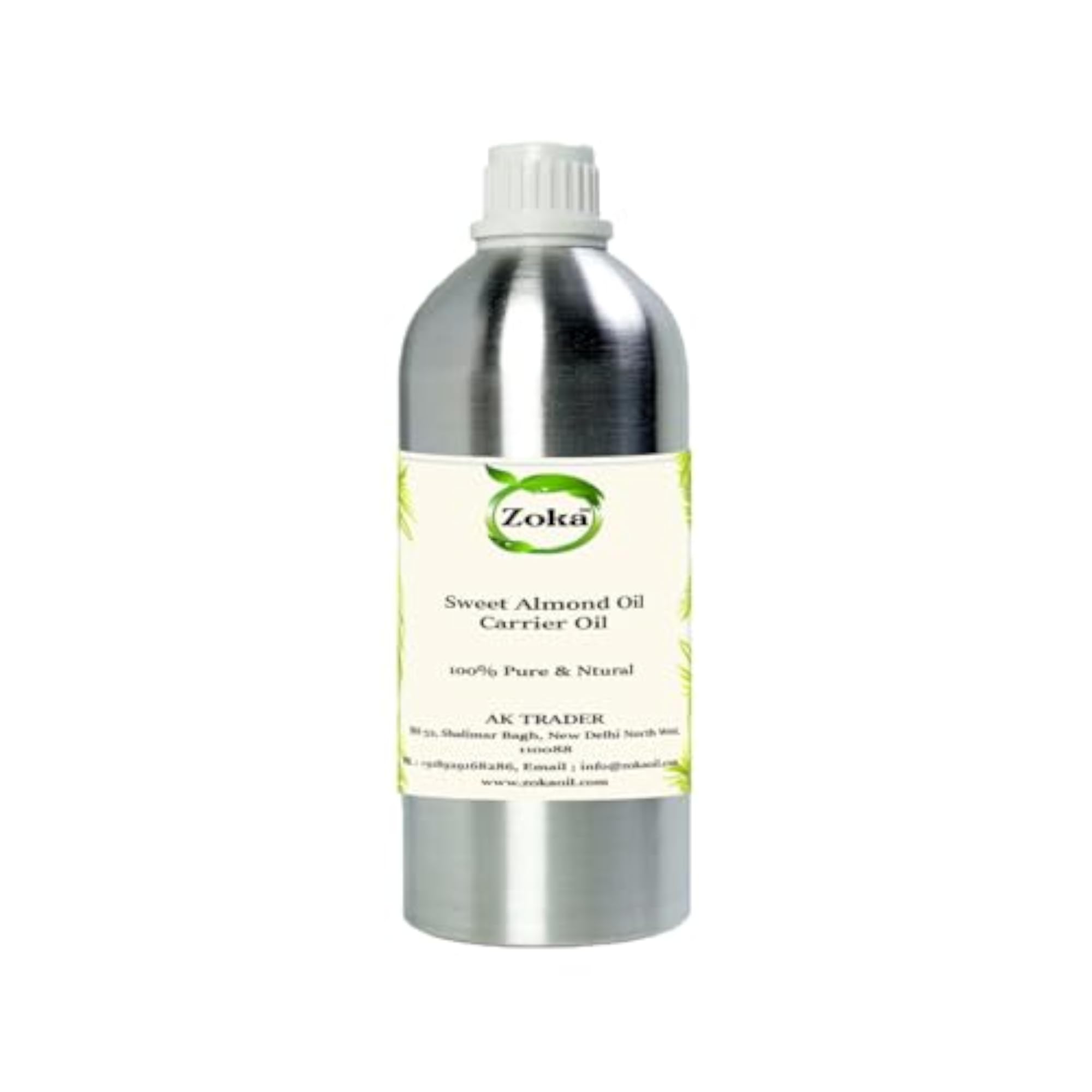 100% Pure Sweet Almond Oil, Natural Cold Pressed Carrier Oil