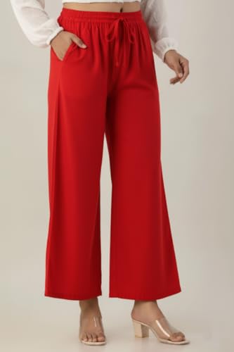 Image of Moirai Super Soft Viscose Rayon Palazzo Pants for Women Relaxed & Regular Fit Solid Palazzo for Women & Girls Casual Ethnic Wear