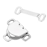 20 Sets Hosenverschluss Haken,Ymapinc Silbernen Hosenhaken 17 MM Robuste Messingschnalle Hosen Verschluss Haken für Taillenhosen Bhs Röcke Kleider und DIY Bastelarbeiten