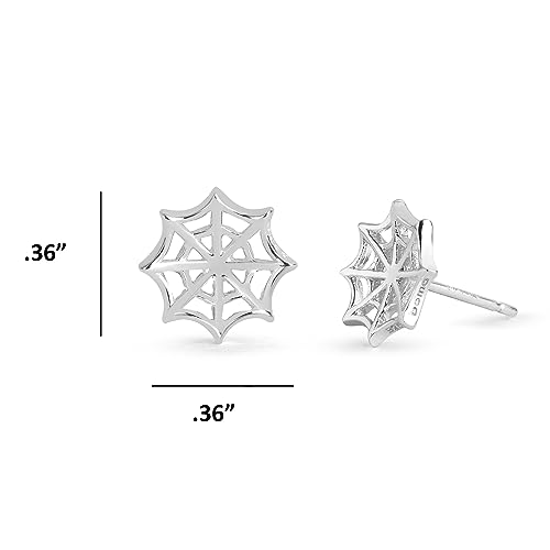 Boma Jewelry Sterling Silver Spider Web Stud Earrings 7