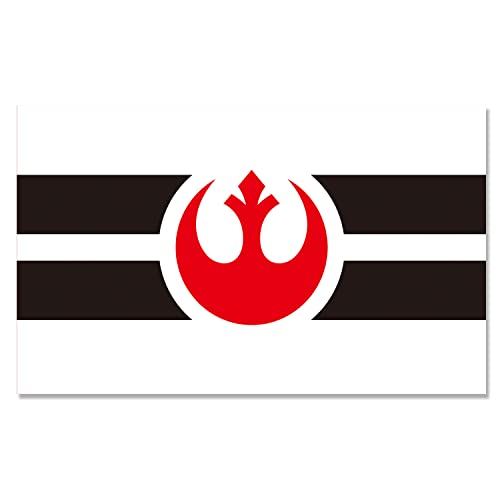 Large Rebel Alliance Flag Banner 3 ft x 5 ft Polyester with 2 Brass Grommets Vivid Color HD Printing Indoor Outdoor Room Man Cave Decoration
