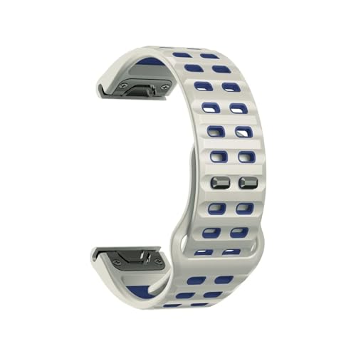 22mm 26mm}VJQXgohɓKGarmin Fenix 8/7/7X/6X/6Pro/5X/5Plus/Epix Pro Gen2 47mm 51mm(Grey-Blue,22mm For Fenix 5 5Plus)