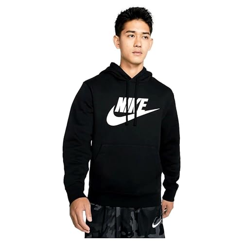 Nike Men's Graphic Pullover Hoodie Black, Small
