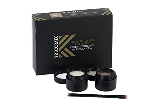 Fibres volumisantes sourcils châtain moyen pour combler et densifier le regard