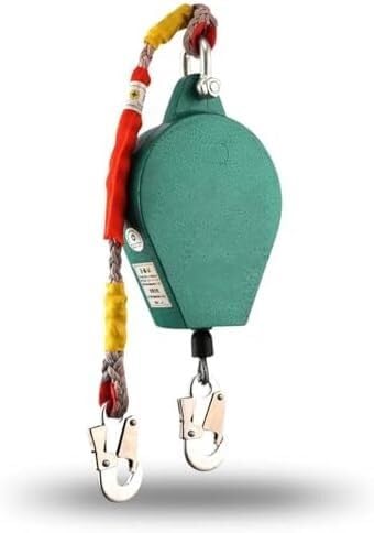 KjoiDWz Anticaídas con Gancho de Acero aleado y Cable de Acero for protección contra caídas.
