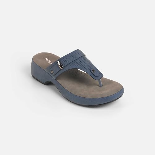 Image of Mochi Women's Thong Sandals with Perforated Strap
