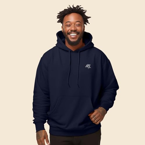 DALIX UFO Embroidered Fleece Zip Hoodie Cold Fall Winter Mens3