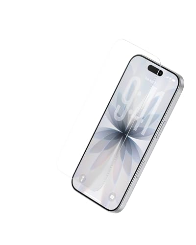 Belkin Protetor de tela ScreenForce UltraGlass 2 para iPhone 17/16 Pro, vidro 25X mais forte, resistente a arranhões e proteção contra impactos, bandeja de alinhamento fácil para aplicação sem bolhas