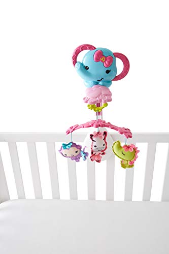 Móbile Amiguinhas Animais, Fisher Price, Mattel, Rosa