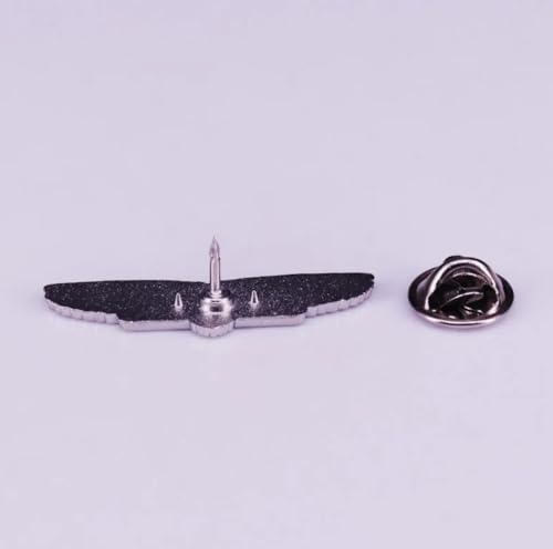 Image of Ineffable Good Omens Angel and Demon Halo Horns Wings Aziraphale Crowley TV Show Heaven Hell 1.4 inch Enamel Pin Badge