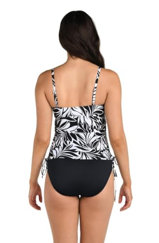 24th & Ocean Women's Side Shirred Tankini Swimsuit Top2