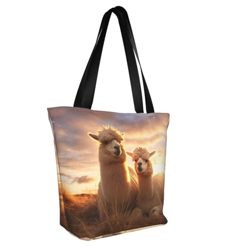 Alpaca Llama1 Print Comfortable Shoulder Bag Summer HandbagTravel Beach Work Daily Use Versatile Carry2