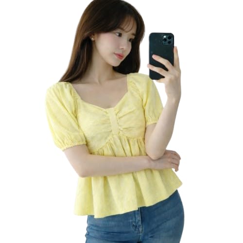 Butter Yellow Puff Sleeve Top