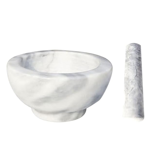 Pestle and Mortar Marble Mortar and Pestle Set Bowl with Spoon Seasoning Spice Tools Marble Garlic Mortar Bowl Mortar and Pestle