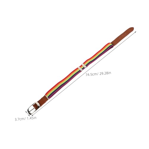 Elastic Wide Stretchy Belt Sports Hiking Waistband Stretch Waistband Basebal Belt Rainbow Elastic Outdoor Unisex2