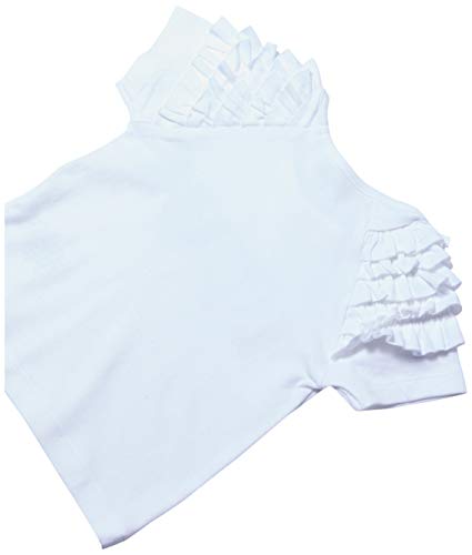 Blusa Manga Curta Love Paetês, Tip Top, Toddler Menina, Branco, 3T