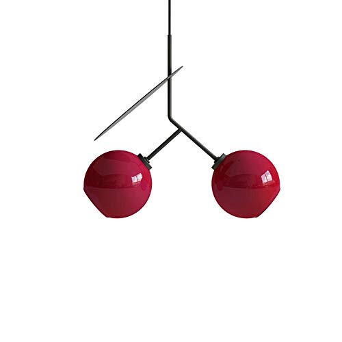 Lampe à suspension postmoderne double tête pour corriger un manque de lumière