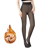 REDDRAGON Medias Térmica Mujer, Ropa Térmica Mujer 220g, Pantimedias De Forro Polar Cálido Translúcidas Falsas,...