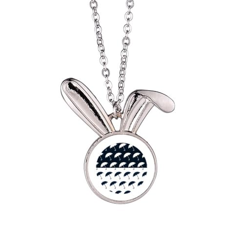 Collier lapin parapluie noir et blanc pour sublimer vos tenues