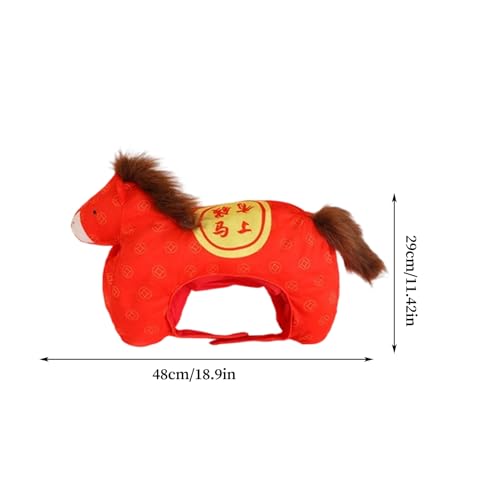 Coiffe tête de cheval en peluche, l'accessoire photo sans stress - 5