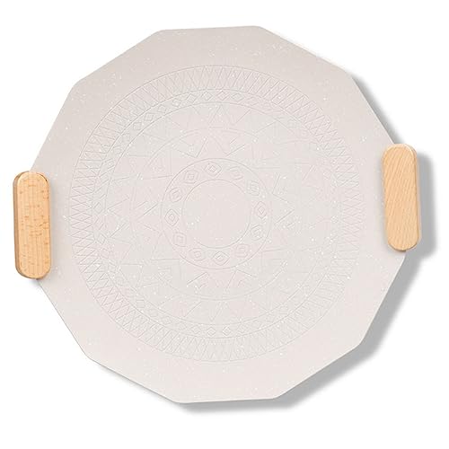 NAMOARLY Bandeja de barbacoa portátil sartén para asar bandejas verdura accesorios de parrilla Cacerola no sartén para pizza al aire molde para pizza antiadherente pizca aluminio