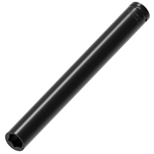 Image of 1 /2 Inch Drive by 22mm Deep Impact Socket, Heat-Treated CR-V Steel 12 Inch Length, 6-Point Metric Sizes