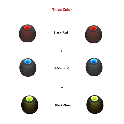 Image of Earbud Silicone Ear Tips Replacement Earbuds Gels for Popular In-Ear Headphones Other Inner Hole 3.8mm - 5.1mm 9 Pairs S /M /L