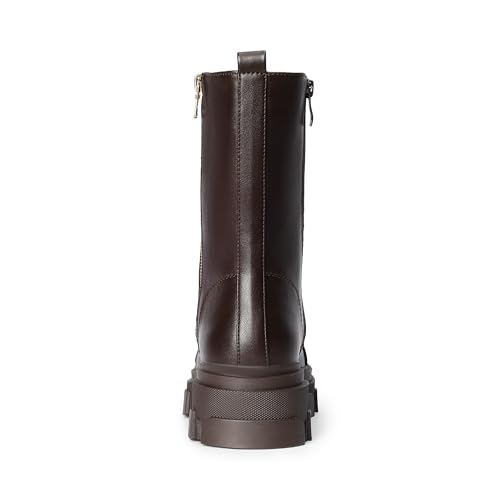 Image of DREAM PAIRS Women's Combat Boots Lace up Mid Calf Boots