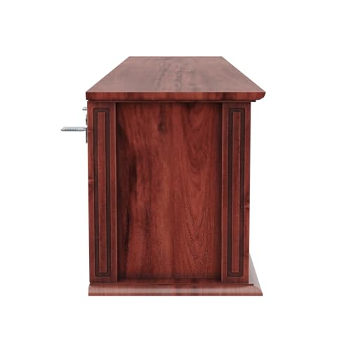 Image of Wakefit Kumen Teak Wood wall Mounted Display Unit - Ambrosia Teak