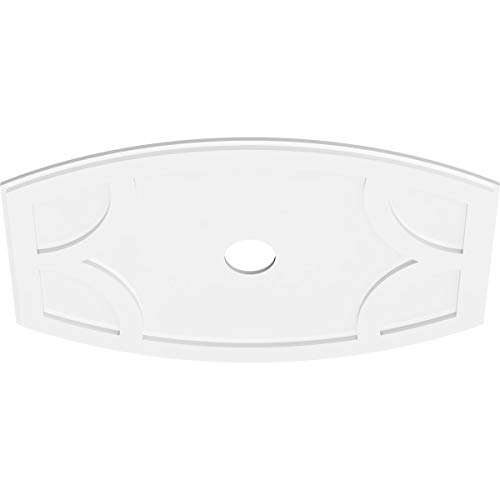 Image of Ekena Millwork CMP38X25KY-04000 Kailey Architectural Grade PVC Contemporary Urethane Ceiling Medallions 38 inchW x 25 3 /8 inchH x 4 inchID x 20 1 /2 inchC x 1 inchP