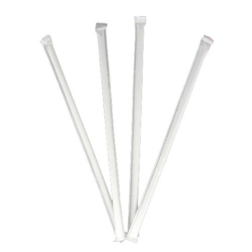 MarketPro Jumbo Straw transparente 7.75" largo, 2000 por caja miniatura 1