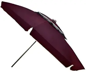Guarda Sol Articulado Gigante 2,40m Uv Praia Piscina Respirável Verão Alumínio Vinho Pratico