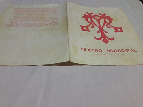 Programa La Traviata de Verdi Opera em 4 Atos - Temporada Oficial de 1971 - Teatro Municipal RJ - Diversos